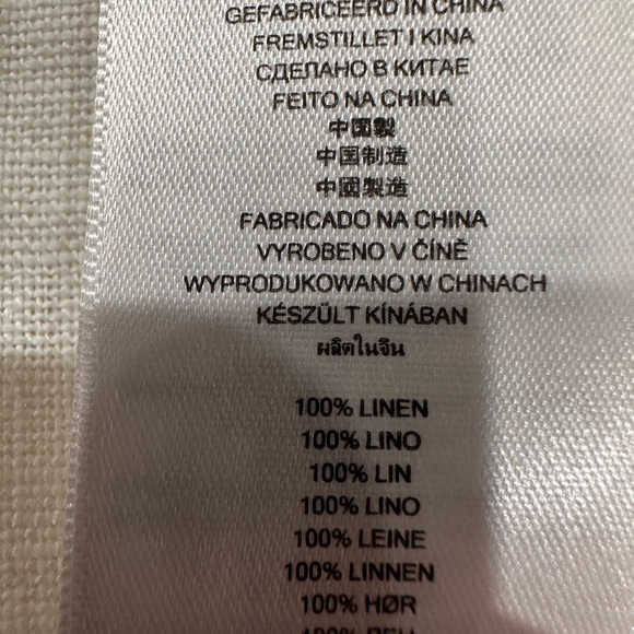 Michael Kors White Linen Pants With Belt Size 8 - Picture 4 of 8